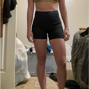 Black biker shorts